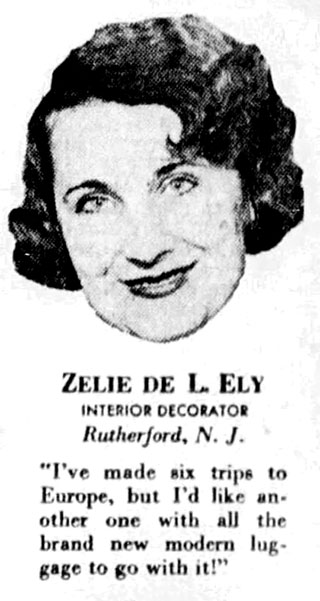 close-up of Bambergers ad featuring Zelie Ely