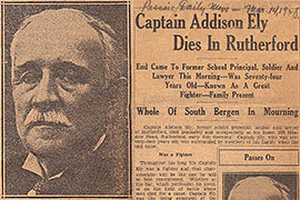 Addison Ely 1928 Capt Addison Ely dies in Rutherford