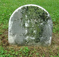 Roy Johnson's gravestone