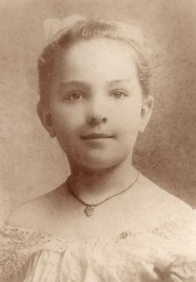 Isabelle Johnson as young girl