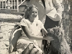 1958 Alex Tom dog at Willow Brook
